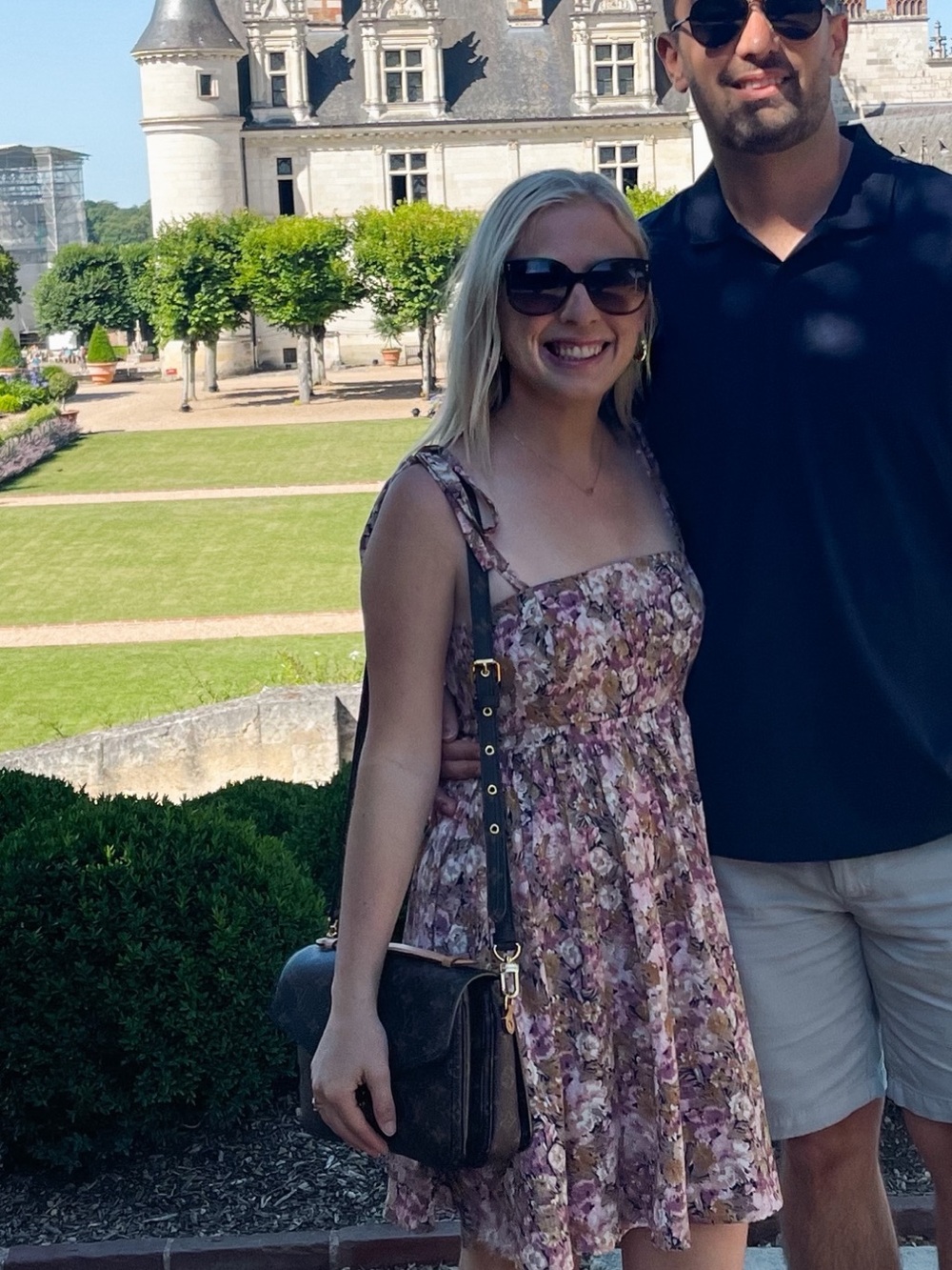 En Saison Floral Pink and Cream Mini Dress